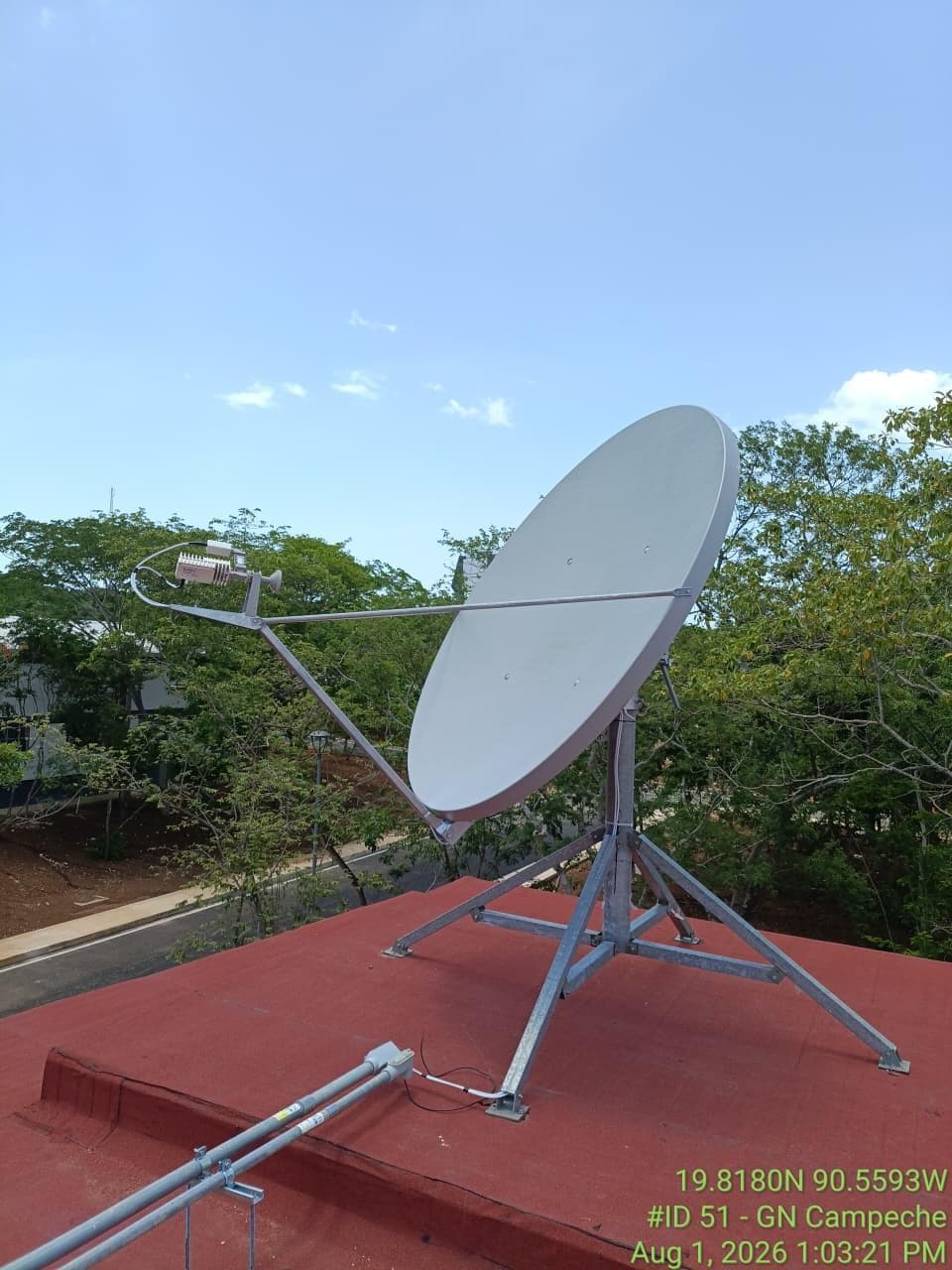 Antena satelital - Guardia Nacional Campeche